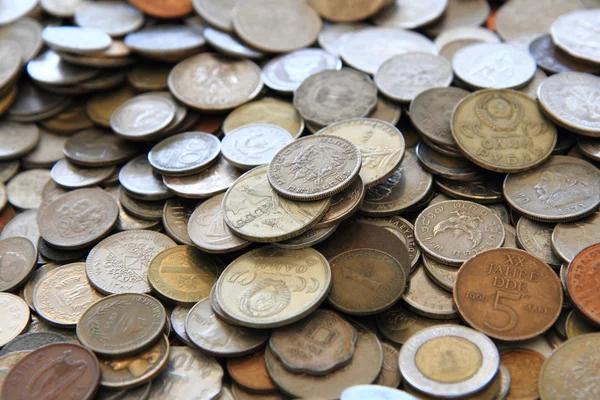 Старі європейські монети — стокове фото