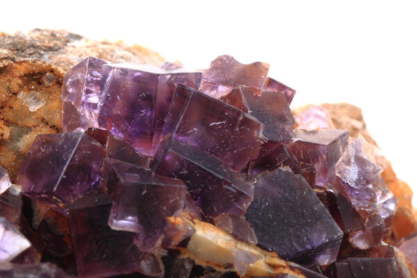 violet fluorite cubes