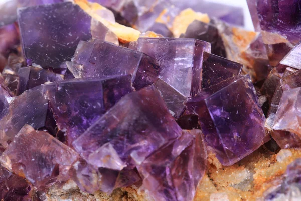 Cubos de fluorite violeta — Fotografia de Stock