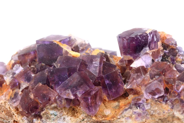 Cubos de fluorite violeta — Fotografia de Stock