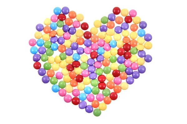 Barva cukroví srdce — Stock fotografie