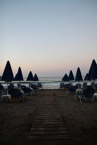 Sombrilla de playa griega — Foto de Stock
