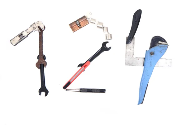 Tool mechanical as alphabet isolated — Stock Photo, Image