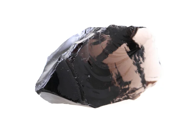 Obsidiana isolada — Fotografia de Stock