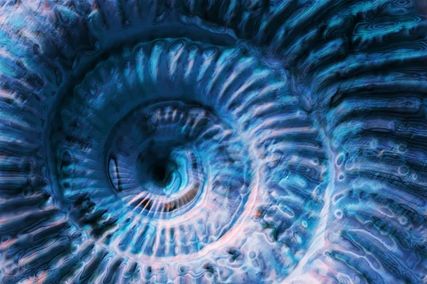 抽象蓝色螺旋 — 图库照片