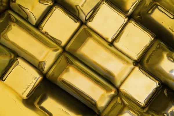 Goldene Ziegel Textur — Stockfoto