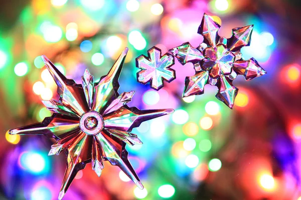 Color Navidad luces fondo — Foto de Stock