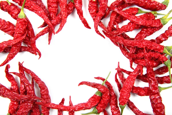 Peperoncino rosso essiccato isolato — Foto Stock