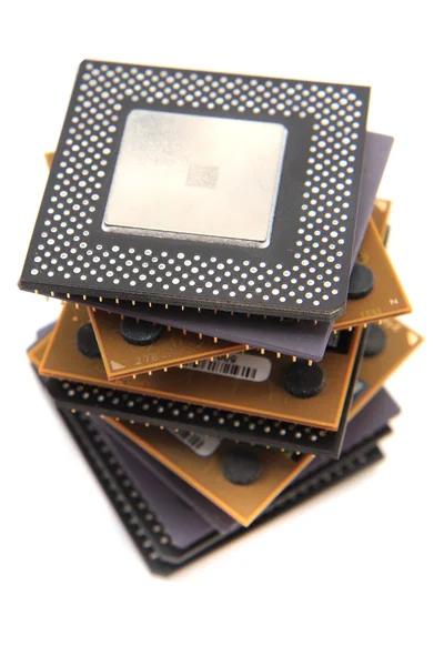 CPU microprocessoren geïsoleerd — Stockfoto