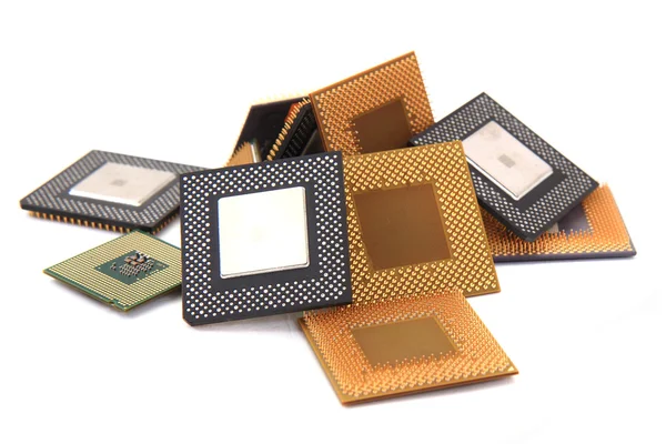 CPU microprocessors isolated — Stock Photo, Image