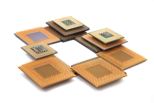 CPU microprocessors isolated — Stock Photo, Image