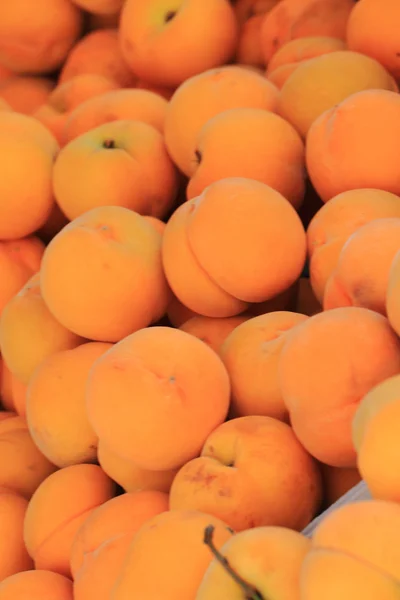 Fresh apricots background — Stock Photo, Image