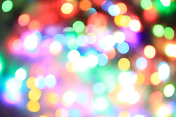 Color christmas lights background — Stock Photo, Image