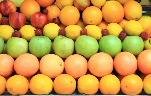 Limón naranja fresa — Foto de Stock