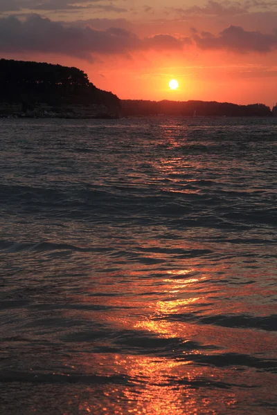 保加利亚语海滩日落 — 图库照片