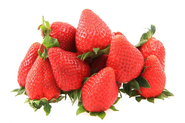 Fresas rojas frescas aisladas — Foto de Stock