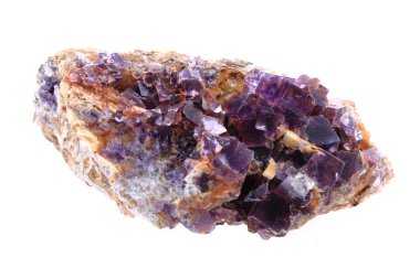 fluorite mineral isolated clipart