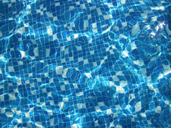 Piscina textura azul água — Fotografia de Stock