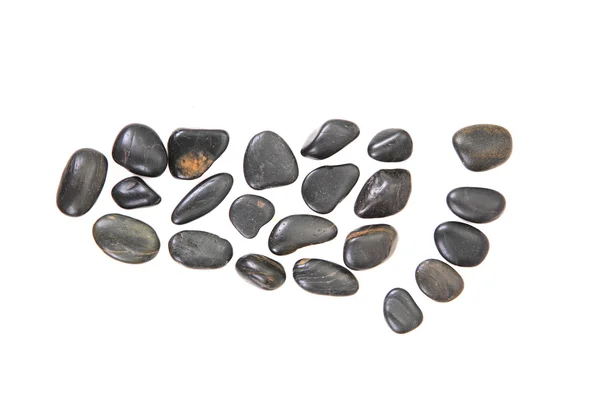 Piede da pietre nere isolate — Foto Stock