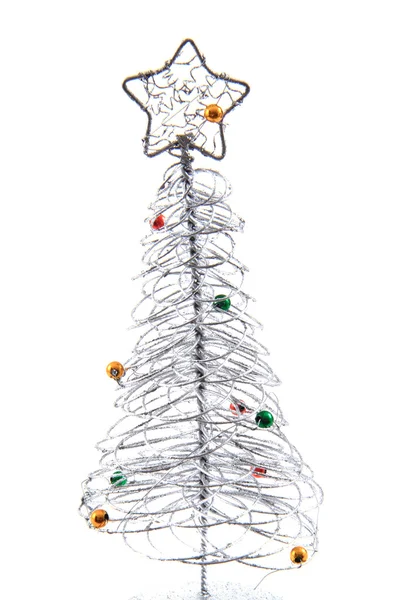 Metalen kerstboom — Stockfoto