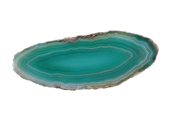 Blue agate isolated — Stock Photo, Image