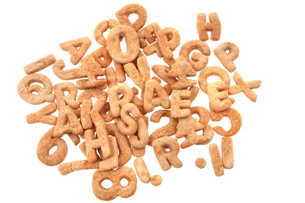 Gingerbread christmas alphabet — Stock Photo, Image