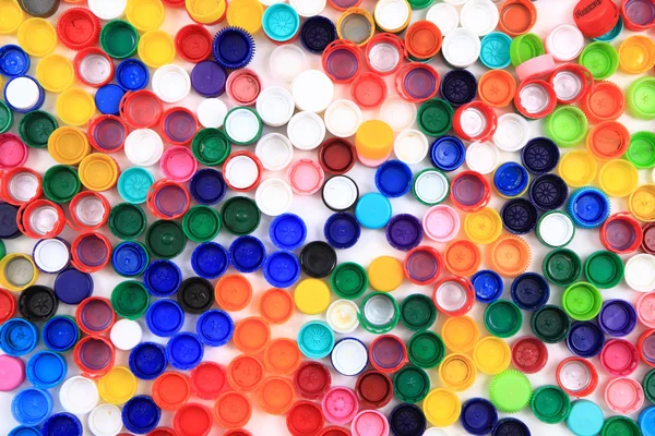 Tapas de plástico de color — Foto de Stock