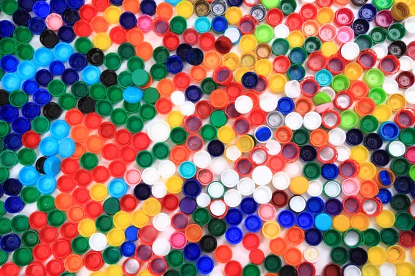 Color plastic caps — Stock Photo, Image