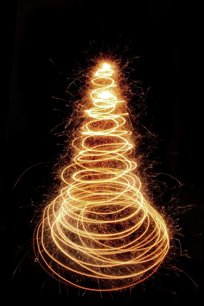 Árbol de Navidad de la luz —  Fotos de Stock