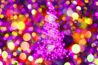 Xmas ağacı ışıklar