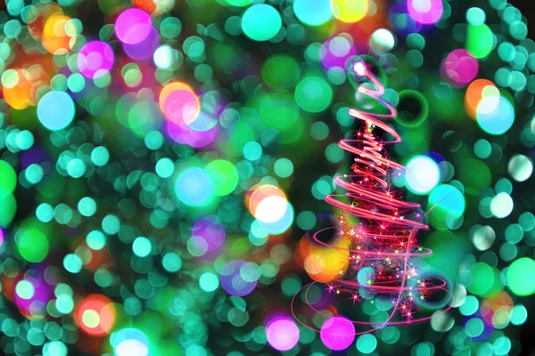 Luces de Navidad de color como fondo agradable — Foto de Stock