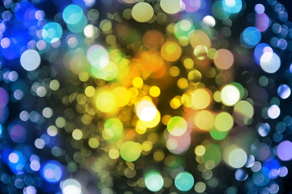 Farbe Weihnachtsbeleuchtung als schöner Hintergrund — Stockfoto
