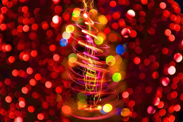 Árbol de Navidad de las luces —  Fotos de Stock
