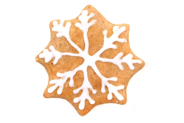 Christmas cookie na białym tle — Zdjęcie stockowe