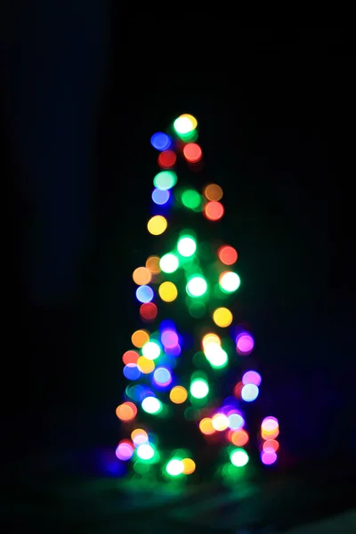 Árvore de xmas na noite — Fotografia de Stock