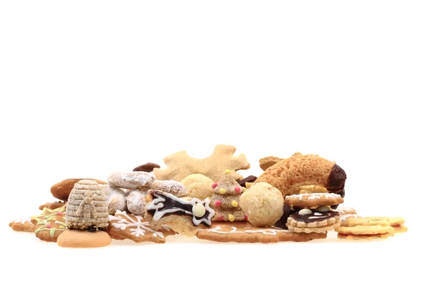 Biscoitos de Natal isolados — Fotografia de Stock