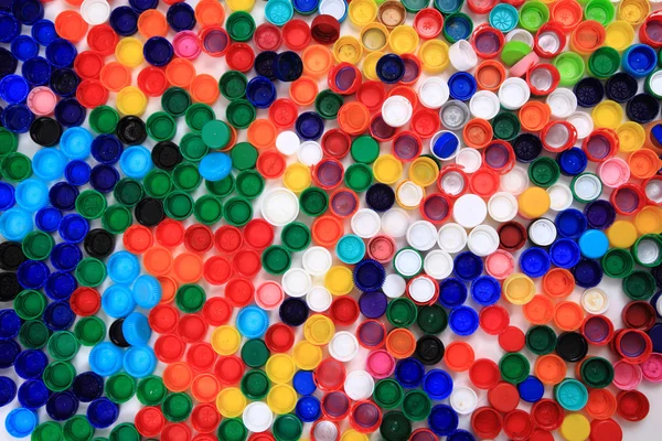 Color plastic caps — Stock Photo, Image