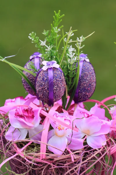 Easter eggs background — Stock Photo, Image