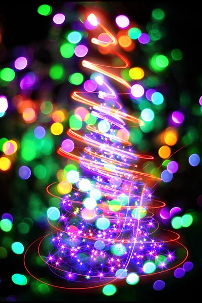 Color árbol de Navidad — Foto de Stock