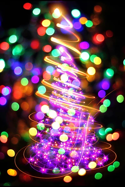 Color christmas tree — Stock Photo, Image