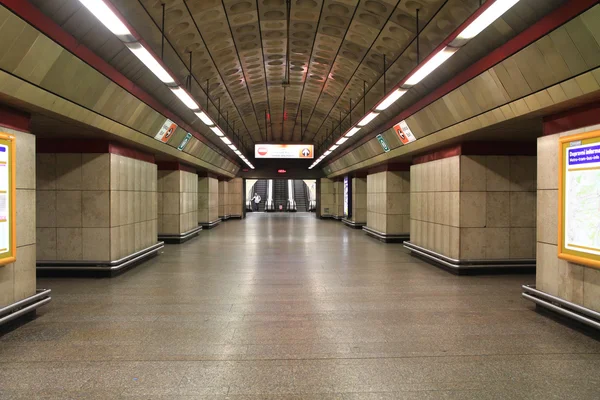 Prague subway station — Stock Photo, Image