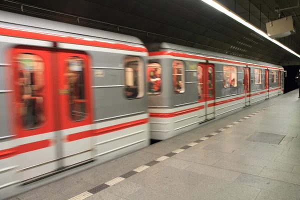 Prague subway station — Stock Photo, Image