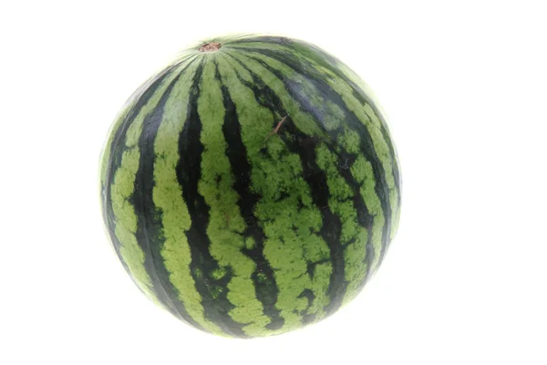 Zielony melon na białym tle — Zdjęcie stockowe