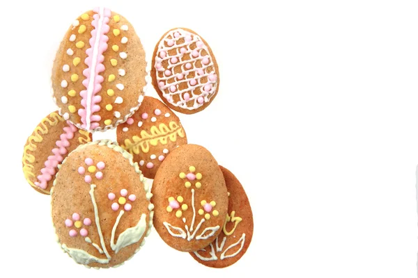 Easter gingerbread eggs — Stock Photo, Image