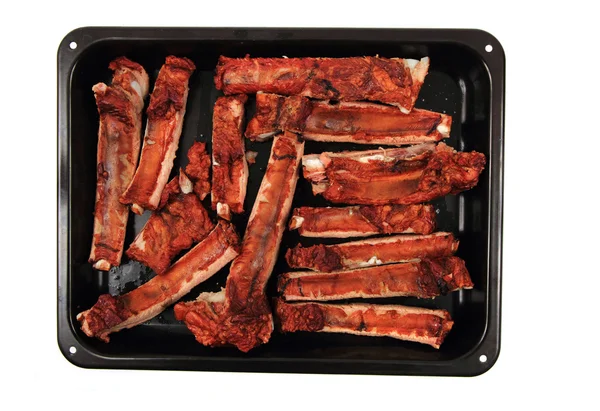 Smoked pig ribs — Stock Photo, Image