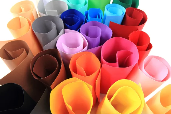 Rolos de papel de cor — Fotografia de Stock