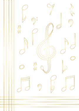 müzik Not arka planı