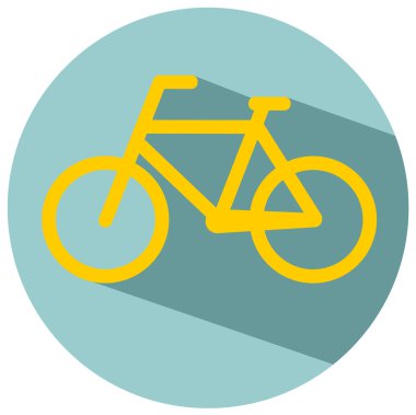 Bisiklet simgesi düz tasarım 