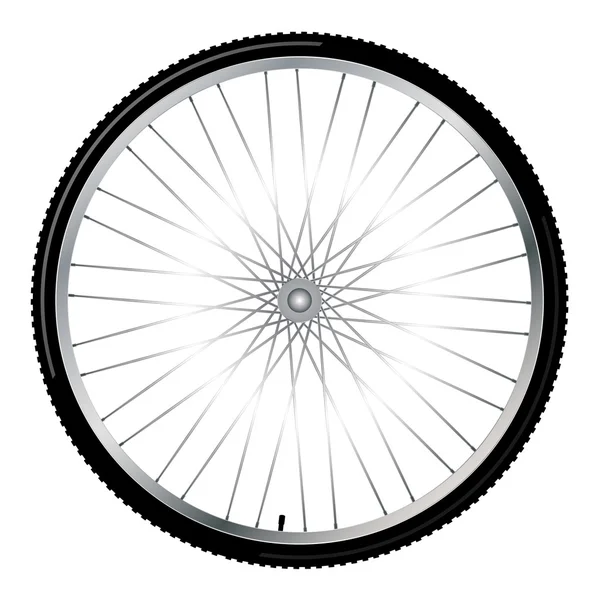 Rueda de bicicleta, vector — Vector de stock