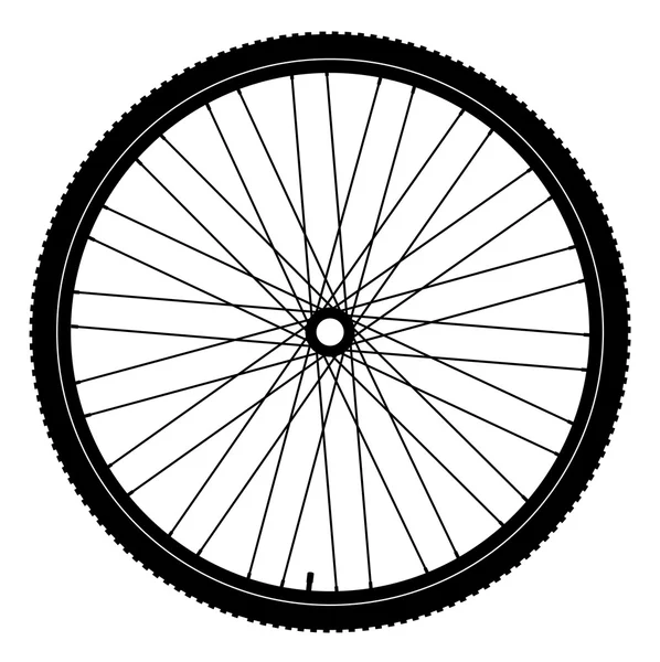 Bicycle wheel, vector — Stock Vector